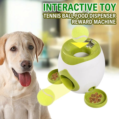 🐶 Creawel® Pet Dog Toys,Electronic Usb Dog Two Tennis,Food rewards, Dog Interactive Training, Intelligent Automatic Food Leakage Device