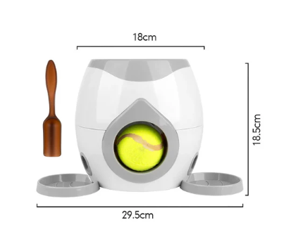 🐶 Creawel® Pet Dog Toys,Electronic Usb Dog Two Tennis,Food rewards, Dog Interactive Training, Intelligent Automatic Food Leakage Device