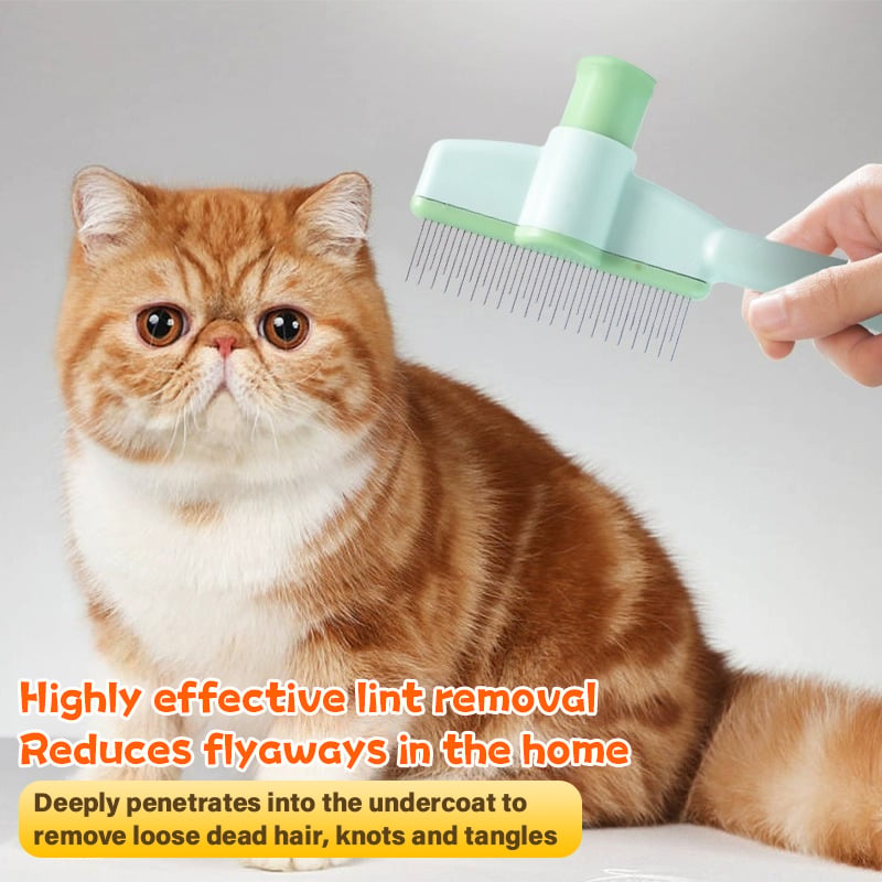 🔥Creawel®3-in-1 NanoCare Pet Flea Comb Grooming Brush ☑️ Removes Fleas, Cleans Fur & Massages Skin