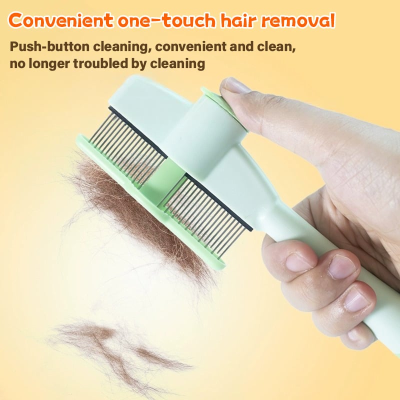 🔥Creawel®3-in-1 NanoCare Pet Flea Comb Grooming Brush ☑️ Removes Fleas, Cleans Fur & Massages Skin