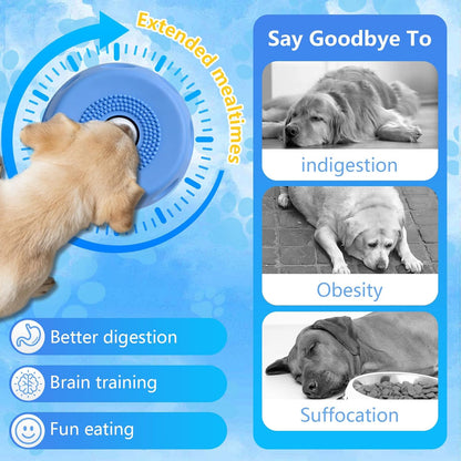 🔥Slow Feeder Dog Bowl with Rolling Ball-Suitable for large, medium, and small dogs.🐕‍🦺