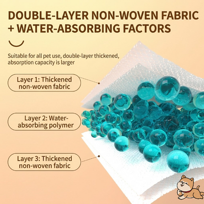 🐶 Creawel®  Disposable Pet Urine Absorbent Paper with Strong Suction