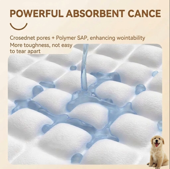🐶 Creawel®  Disposable Pet Urine Absorbent Paper with Strong Suction