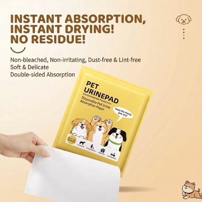 🐶 Creawel®  Disposable Pet Urine Absorbent Paper with Strong Suction