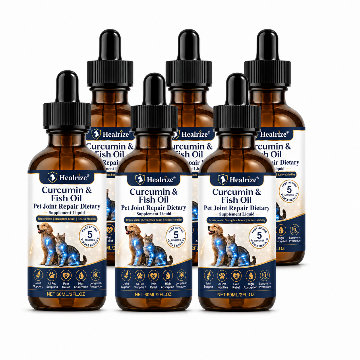 6 Bottles - 🐶Family Set — Ideal for households with multiple pets