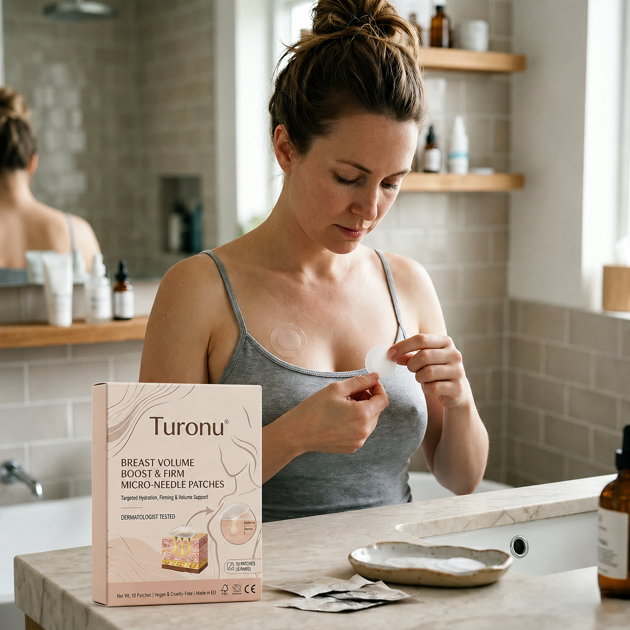 💥Turonu® 💔 Targeted Breast Enhancement Advanced Nano Microneedle Patch💃