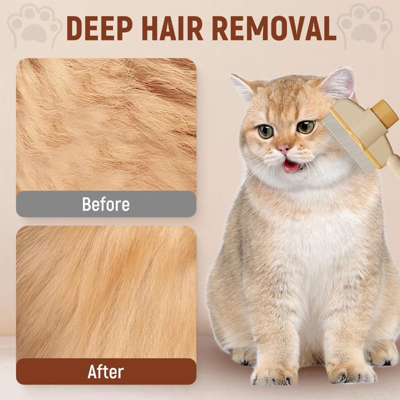 🔥Creawel®3-in-1 NanoCare Pet Flea Comb Grooming Brush ☑️ Removes Fleas, Cleans Fur & Massages Skin