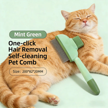 🔥Creawel®3-in-1 NanoCare Pet Flea Comb Grooming Brush ☑️ Removes Fleas, Cleans Fur & Massages Skin