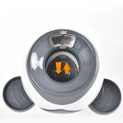 🐶 Creawel® Pet Dog Toys,Electronic Usb Dog Two Tennis,Food rewards, Dog Interactive Training, Intelligent Automatic Food Leakage Device